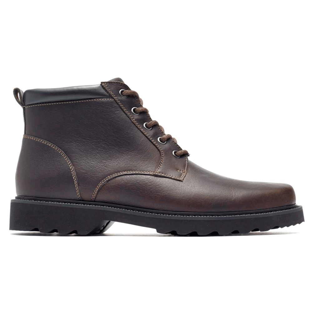 Rockport Canada Northfield Waterproof Plain Toe - Mens Ankle Boots Chocolate (RMY106427)